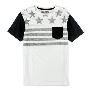 Silver Lake Mens Bandana-Stripe Graphic T-Shirt, NWT